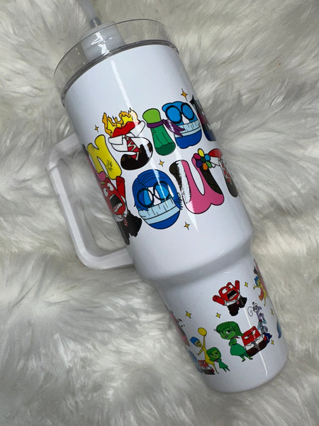 40 Oz Emotions Tumbler & Keychain