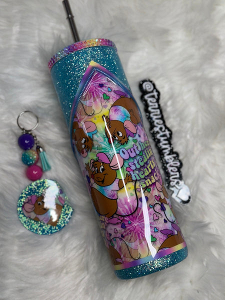 PRE-ORDER Stealing hearts and snacks Tumbler & keychain