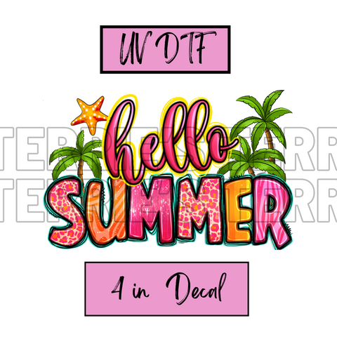 Hello Summer Decal