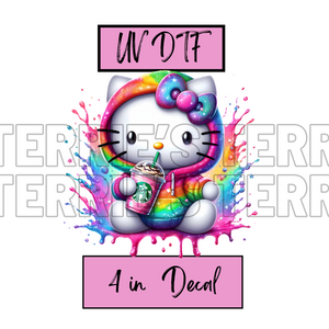 Rainbow Cat Decal