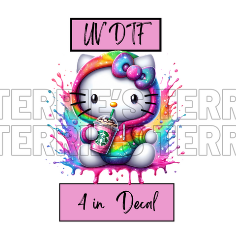 Rainbow Cat Decal