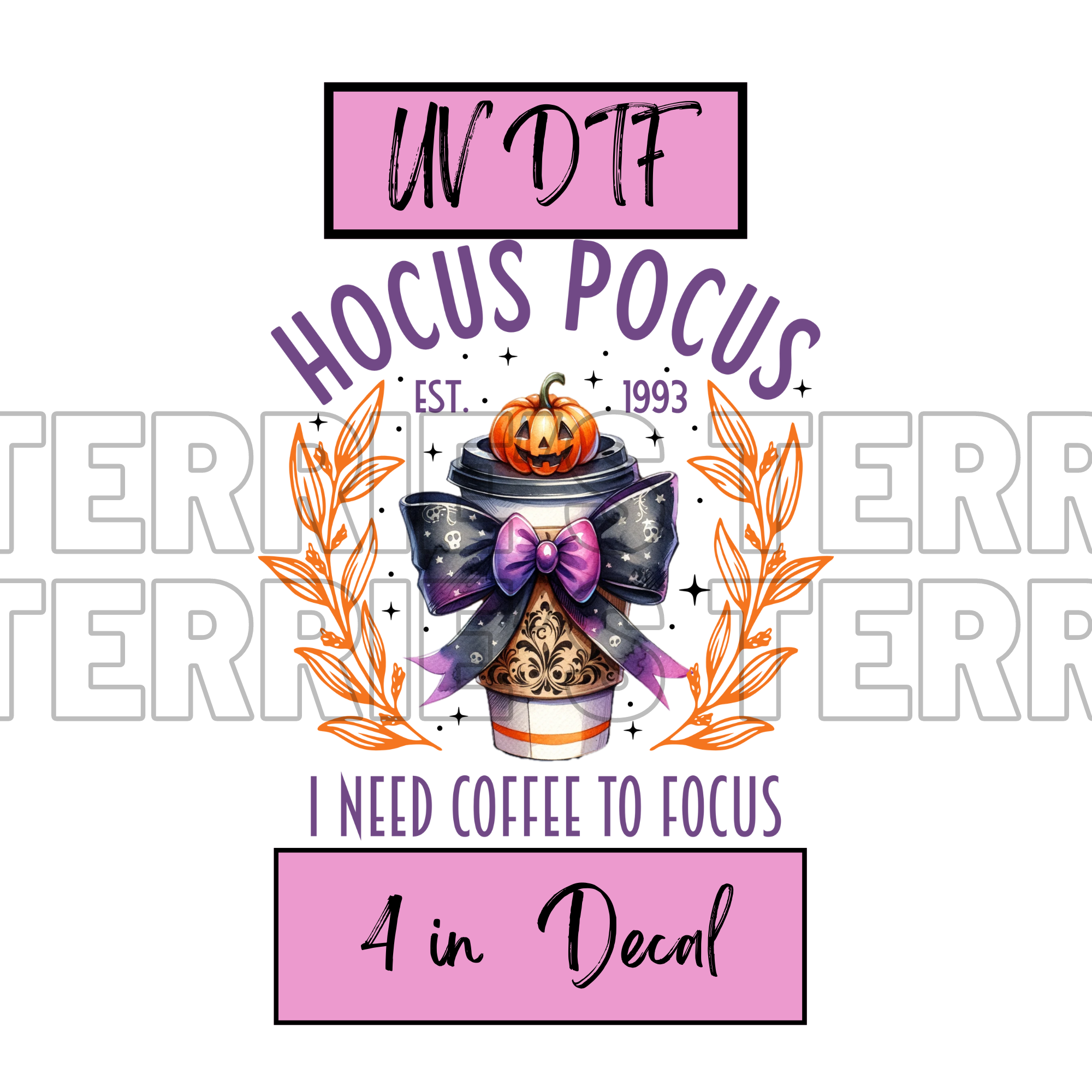 Need Coffee to Focus Decal