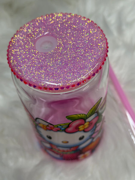 Hawaiian Cat Glass