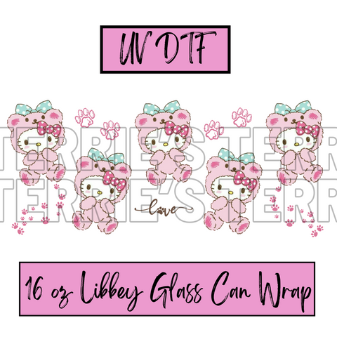Pink Teddies Wrap